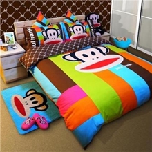 纯棉尚酷猴四件套原厂出口全棉床上用品特价