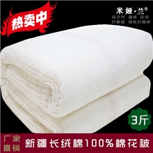 厂家批发100%棉被芯有网被褥正宗新疆棉絮被子纯天然棉花春秋被子