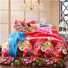 厂家直销纯棉活性21支加厚磨毛四件套床单.被套批发