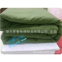 供应军绿棉被军绿防潮棉被批发军绿被褥棉花被子手工棉被