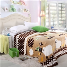 莱琪家纺正品加厚印花珊瑚绒法兰绒毯子春夏秋冬毛毯包邮