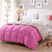 莱琪时尚波点秋冬被被芯床上用品冬被子加厚单人双人纤维被褥