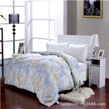 利阁天丝暖绒被芯加厚保暖被子五星级酒店床上用品柔软舒适