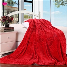 加厚法兰绒压花法莱绒立体剪花水貂绒礼品毯法兰绒毯批发