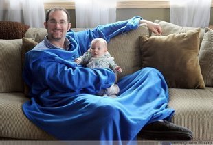 双面绒懒人毯带袖子的毛毯创意袖毯电视毯毛毯可以定做