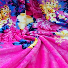 水貂绒加厚加大南极绒毛毯现货供应夏氏布业百花争艳