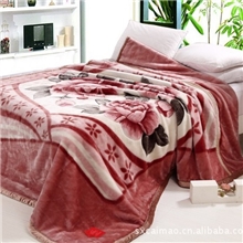 厂家供应优质双层拉舍尔毛毯。规格：200*230.重量3.2公斤