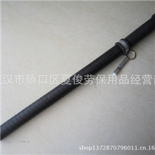 保安配件器材橡胶棒、黑色治安巡逻配件橡皮棍