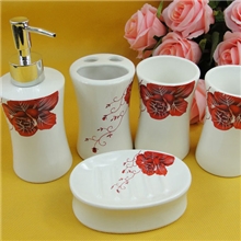 家居用品批发陶瓷卫浴五件套浴室用品洗漱用品宾馆用品