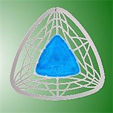 厂家直销三角形柠檬味男厕尿斗除臭香膏