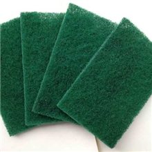 厂家直销绿色尼龙粗纤含砂万达百洁布
