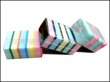 五片装五彩海绵百洁布特价0.98元/套