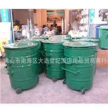 铁皮垃圾桶工业垃圾桶环卫垃圾桶大垃圾桶带盖户外垃圾桶环卫垃