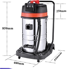 工厂酒店车间仓库粉尘工业吸尘器吸水机3000W东亿ZD98-3B-80L