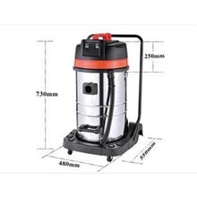 KTV工厂酒店车间仓库粉尘工业吸尘器吸水机2000W东亿ZD98-2B-70L