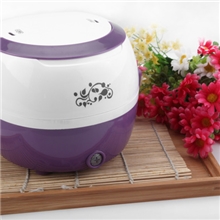 大量供应双层蒸煮饭盒电热饭盒插电保温饭盒随身煲汤饭盒