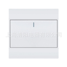 家用86型跷板开关插座TCL狮盾同款一开单极一位单控大板开关