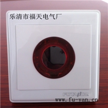 福雁86型轻触延时开关带LED灯，节能灯，荧光灯，白炽灯