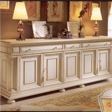 餐饮家具实木餐柜田园家具实木家具酒店餐饮家具团购