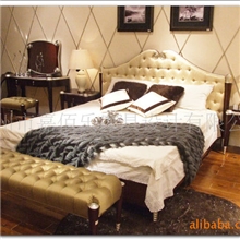 酒店套房家具酒店套房床实木床卧室家具配套工程家具