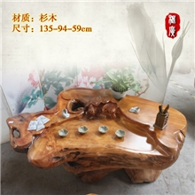 福建闽侯框广根雕批发杉木根雕茶桌茶几中小型红木茶海送礼