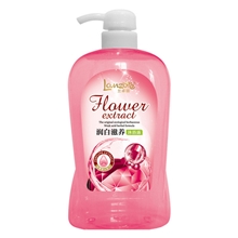 厂家批发兰卓丽润白芳香莹白丝缎清新沁爽香水沐浴露沐浴液860ml