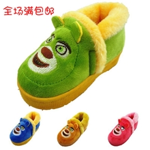厂家直销供应熊出没秋冬季儿童棉拖鞋批发保暖童鞋中童棉鞋