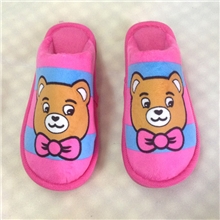 棉拖鞋批发家居鞋条纹居家棉拖鞋柔软卡通潮情侣拖鞋真吹气底