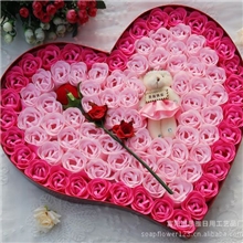 拉菲儿原创圣诞节礼物情人节礼品92朵单恋一枝花小熊创意生日礼物