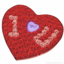 厂家直销拉菲儿100朵IU香皂花礼盒肥皂花工厂情人节圣诞节礼物