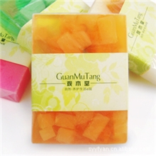 观木堂纯天然手工精油水果香皂木瓜香型手工皂纯天然精油皂