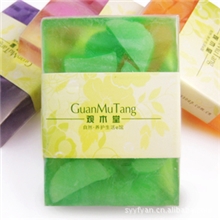 观木堂手工水果洁面香皂苹果香型精油洁面皂