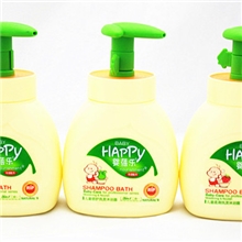 批发2013年新款300ml婴蓓乐儿童洗发沐浴露二合一滋润倍护柔滑