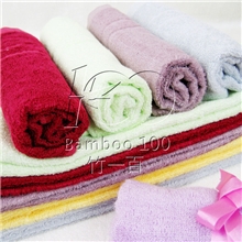 竹一百系列产品厂家直销竹纤维产品竹一百系列--竹纤维童巾B8099