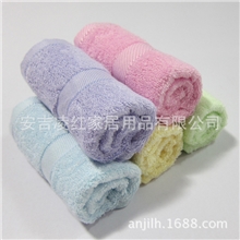 凌红竹纤维毛巾28*48cm儿童洗脸毛巾OEM订单厂家直销