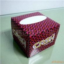供应订做高品质正方形8CM高广告酒吧盒装纸巾