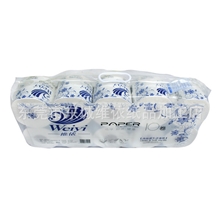 优质供应维依卷纸蓝色经典舒适卷纸320段3层原木浆卷纸