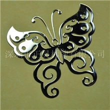 厂家供应电镀商标金属铭牌UP商标电铸贴字超薄金属LOGO