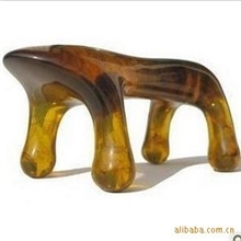 砭石刮痧板高仿牛角刮痧板刮痧板蜜腊按摩狗刮痧狗动力虎