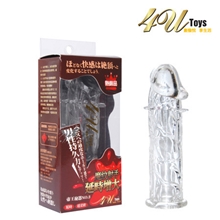 成人性用品4U情趣增粗延时套魔纹射手延时增大套