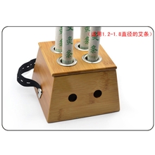 精品四孔艾灸盒方4孔温灸盒四眼艾灸盒艾炙盒温灸器