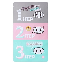 韩国正品holikaholika猪鼻贴去黑头3步曲鼻贴膜收毛孔去黑头