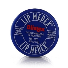 美国Blistex碧唇小蓝罐润唇膏7g保湿修复淡唇纹去角质唇膏彩