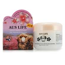 澳洲AUSLIFE芦荟VE美白保湿绵羊油奶冻面霜100g批发