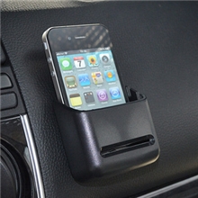 一件批发多用途汽车粘贴式车用置物盒手机架眼镜票据杂物收纳盒