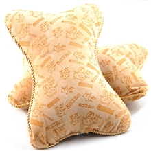 一件批发汽车用品颈枕宝石绒头枕保健颈枕缓解压力对装车饰骨头枕