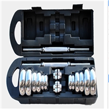 哑铃20Kg电镀哑铃丝光杆精品盒装厂家直销