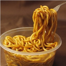 厂家直销车仔面XO滋味酱拌寿桃牌车仔面.新鲜意大利面7-11专供