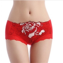 牡丹花竹纤维内裤女女士内裤莫代尔三角内裤低腰内裤批发