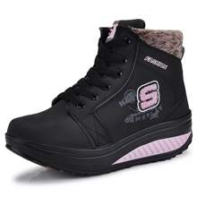 秋冬新款摇摇鞋女运动鞋透气休闲鞋松糕鞋减肥鞋瘦身鞋棉鞋潮批发